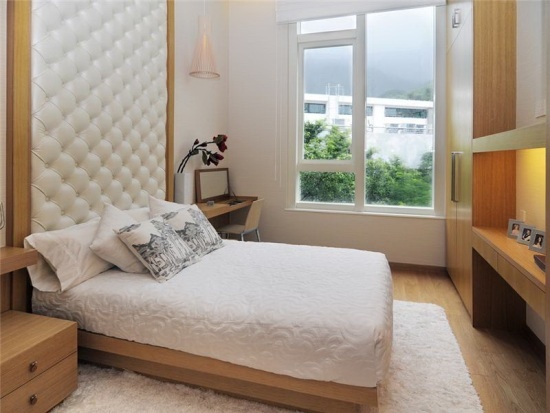 conception de tête de lit pour petite chambre