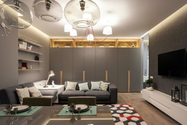7 conseils pour concevoir une grande pièce dans un appartement + photos intérieures