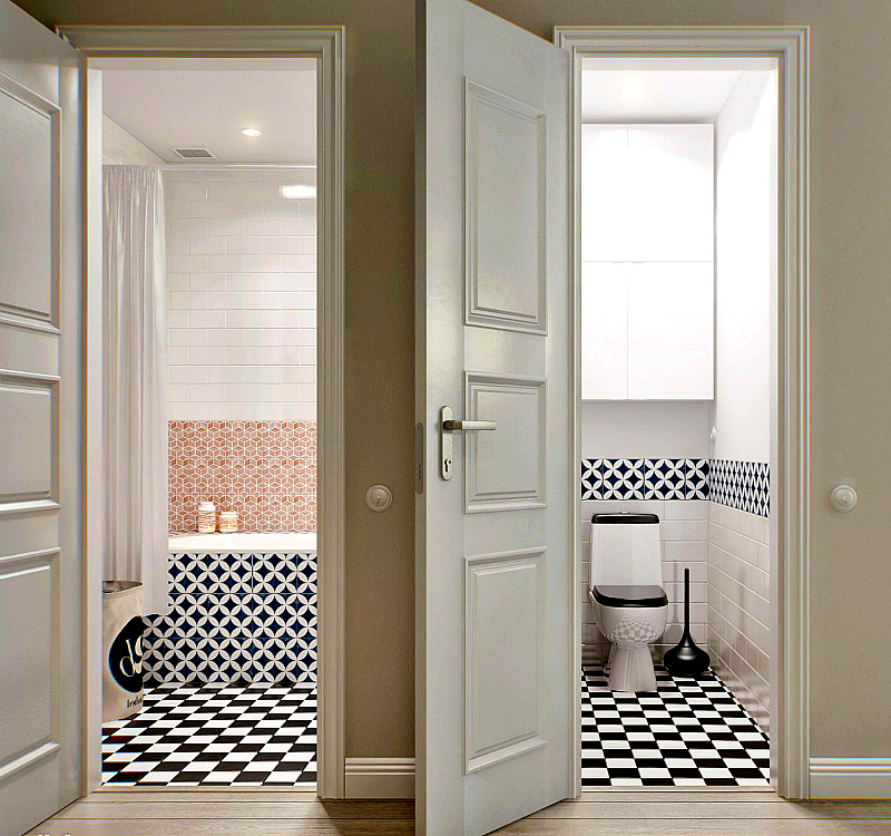 Iekšējās durvis uz vannas istabu un tualeti: 8 izvēles padomi
