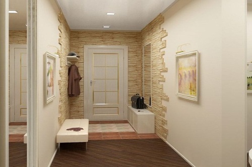 pierre artificielle pour murs dans le couloir 3