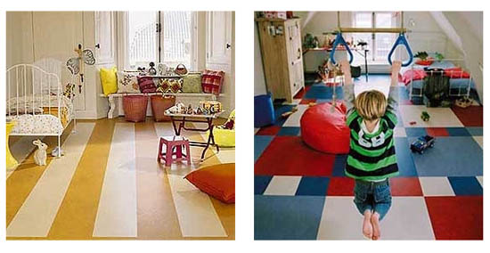 marmoleum grīdai bērnudārzā