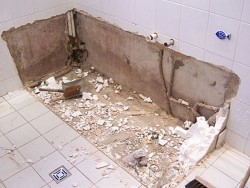 réparation salle de bain démontage 3