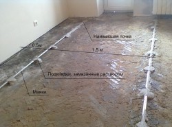 cementa-smilšu grīdas segums 2