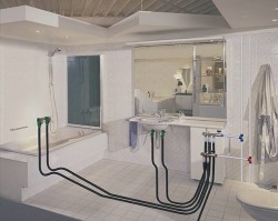installation de plomberie de salle de bain