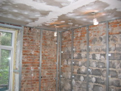 sienu izlīdzināšana ar drywall 2